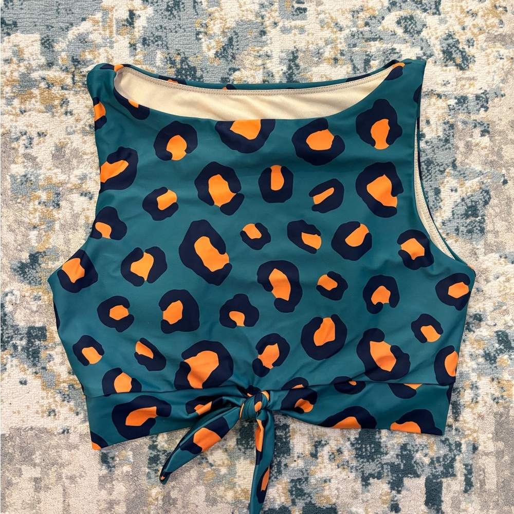 Lime Ricki Swim Crop